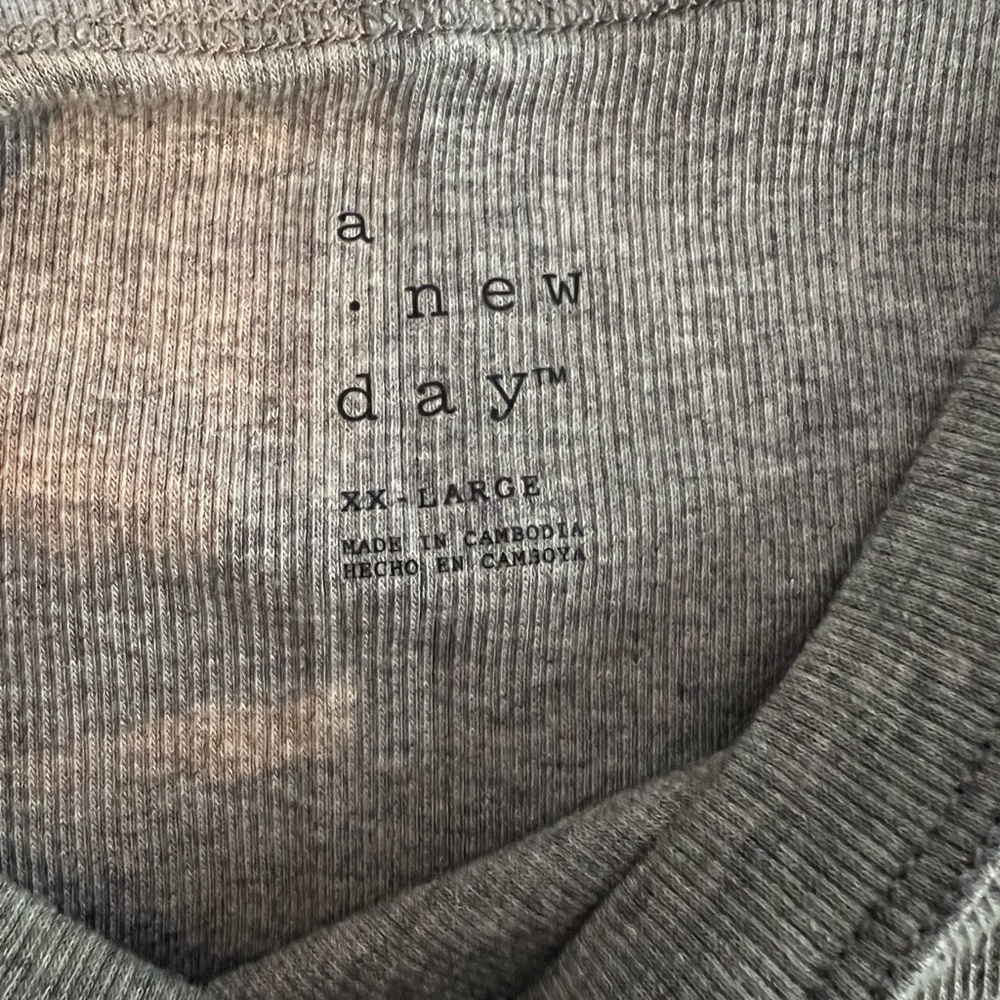 a new day Women's Ribbed Tank Tops (3) - Black, Gray, and Brown - NWOT #38 - Picture 8 of 8